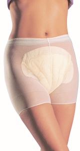 Netzhose Panty, Mit Beinansatz zur Fixierung von Inkontinenzvorlagen, 1 Packung = 100 Stück, Medium, HBU: 70-100 cm