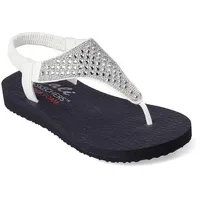 Skechers Damen Meditation-Rockstar Flipflop, Weiss/opulenter Garten, 40 EU - 40 EU