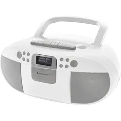 Soundmaster SCD7800 tragbares Digitalradio CD-Player Kassettenspieler Hörbuchfunktion DAB+ UKW-Radio USB-Anschluss Kopfhöreranschluss