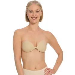 Klebe-BH MAGIC BODYFASHION "My MAGIC Bra", Damen, Gr. Cup B, latte, Obermaterial: 100% Polyurethan, BHs Klebe-BH, trägerlos, rückenfrei, glatte Cups