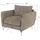s-style möbel Sessel Benita Mikrofaser 75 x 85 x 90 cm Beige mit Wellenfederung