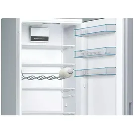Bosch Serie 4 KGV39VLEAS Kühl-Gefrierkombination (343 l, 2010 mm hoch, Edelstahl)
