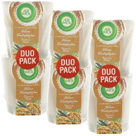 Airwick Wohlfühl Duftkerze Warme Vanilleplätzchen 2 x 105 g