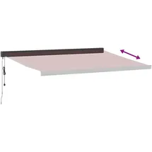 vidaXL Markise 450 x 300 cm burgunderrot