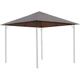 Quick Star Ersatzdach für Garten Pavillon 3x3 m Taupe/Beigegrau 2,97 x 2,97 m