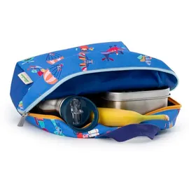 Lilliputiens Kinderrucksack wasserdicht recyceltes PET verstellbar Luft - Blau