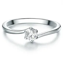Trilani Ring Sterling Silber Zirkonia in silber | Gr.: 48