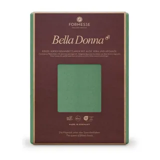 Spannbettlaken Bella Donna Baumwolle-Jersey-Elasthan 90 x 190 - 90 x 200 cm grün
