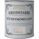 Rust-Oleum Kreidefarbe Küchenmöbellack Winter-Grau matt 750 ml