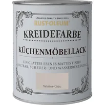 RUST-OLEUM Kreidefarbe Küchenmöbellack Winter-Grau matt 750 ml