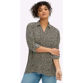 Witt Weiden Longbluse schwarz-camel 50