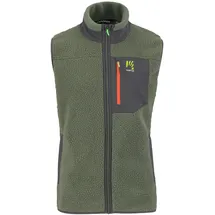 Karpos 80'S Fleece Vest Thyme/Black Sand L