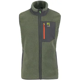 Karpos 80'S Fleece Vest Thyme/Black Sand L