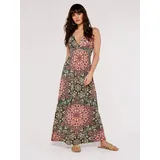 Apricot Maxikleid Mandala-Maxikleid Grün M