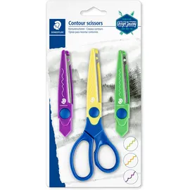 Staedtler 965-S Konturenscheren-Set – 3 Scherblätter