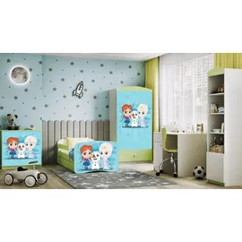 raumhirsch furniture Kinderbett Raumhirsch 80 x 180 cm Holzwerkstoff grün