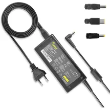 Leicke ULL Universalnetzteil Netzteil Ladegerät für Lenovo 20V 3.25A 65W Netzteil (Kompatibel für Acer Asus Toshiba Medion 19V 3.42A 65W mit 4 Stecker) schwarz