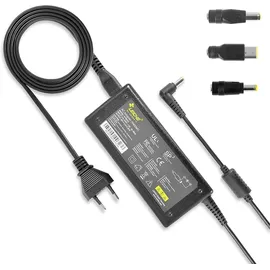 Leicke ULL Universalnetzteil Netzteil Ladegerät für Lenovo 20V 3.25A 65W Netzteil (Kompatibel für Acer Asus Toshiba Medion 19V 3.42A 65W mit 4 Stecker) schwarz