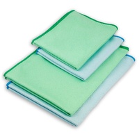 ELEXACLEAN Fenstertuch streifenfrei, Mikrofaser Scheibentuch (4 Stück, 60x40 cm