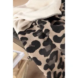 Biederlack Kuscheldecke Leo Part Braun