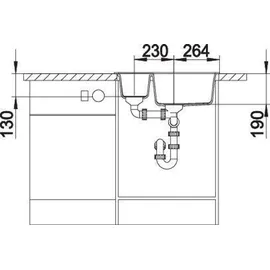 Blanco Metra 6 Silgranit PuraDur schwarz