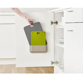 Joseph Joseph DoorStore Schneidebrett-Set Kunststoff 2-tlg. 31 x 6,2 x 2 cm Grau/Grün