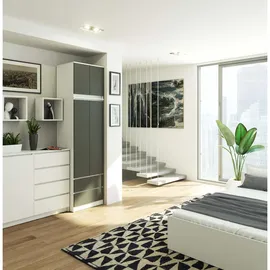 Akord Kleiderschrank Akord S60 60 x 234 x 51 cm Weiß
