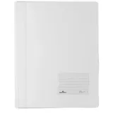 Durable DURALUX 268002 Schnellhefter Weiß DIN A4+ Beschriftungsfenster (90 x 57 mm), Einreißschutz