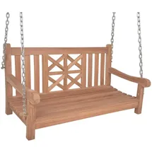 Lomadox Gaza-120 Freischwinger Hängebank 120 x 62 x 66 cm braun