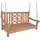 Lomadox Gaza-120 Freischwinger Hängebank 120 x 62 x 66 cm braun