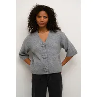 Kaffe Strickjacke KArosie M, Grey Melange M - M