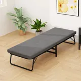 HOMCOM Klappbett 70 x 190 cm Gästebett klappbar mit 7cm Schaumstoff Matratze