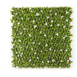 jarolift Künstliche Pflanzenwand | Blumen, 200x100 cm | jarolift Sichtschutz künstliche Pflanzen, immergrün