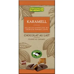 Rapunzel - Vollmilch Schokolade mit Karamellfüllung 100 g
