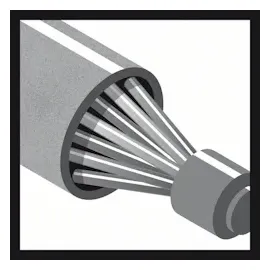 Bosch Pinselbürste 15 x 0,2 mm Weiß 1 St.