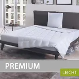 BettwarenShop Daunen Sommerdecke Premium leicht, Füllung: 90% Daunen, 10% Federn 155x220 cm