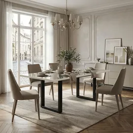 Mäusbacher Esstisch 210 x 75 x 0 cm schwarz