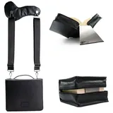 SKIN von Barth & Bauer HabersackSKIN Tasche PURO aus Nappaleder in Gr. XL in Onyx-Schwarz mit Tragegurt & Buchstütze