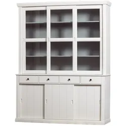 Buffetschrank Lagos aus Kiefernholz, Weiß