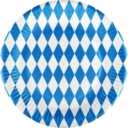 HEKU 10 Teller Oktoberfest Bayern mit Bio Beschichtung Pappteller