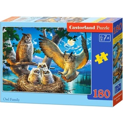 Castorland Owl Family, Puzzle 180Teile