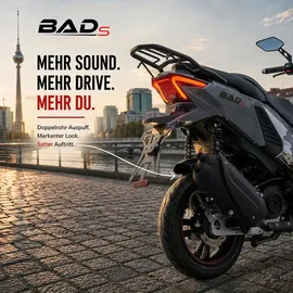 Burnout BAD s 50 ccm 3,0 PS 25 km/h Grau