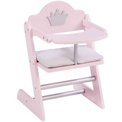 roba® Puppenhochstuhl Stuhl für Baby- und Kinderpuppen, Puppenzubehör rosa kidtini GmbH