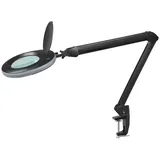 Lumeno LED Lupenleuchte 721X-MKIII, Lupen-Ø 125 mm, 5 Dioptrien, schwarz