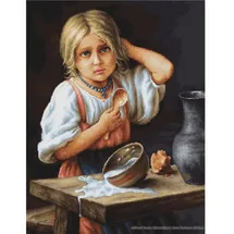 Lucas Luca-S Kreuzstichset, Bauer, Zählmuster, 34x44cm