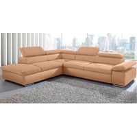 sit&more Ecksofa Valantine V, wahlweise mit Bettfunktion, braun