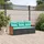vidaXL Gartensofa-Set 3-tlg. schwarz