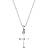 Elli Kreuz Sterngravur 925 Sterling Silber Ketten Damen