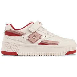 Sneaker LOTTO, Kinder, Gr. 35, rosa (sanftes weiß, rose), Synthetik, mehrfarbig, sportlich, Schuhe, - in harmonischer Farbgebung