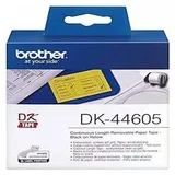 Brother Universaletiketten DK44605 Gelb 62 mm x 30,48 m 1 Etiketten